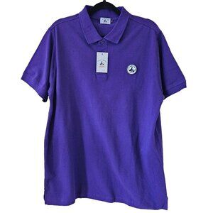 Just Over The Top XL Mens Pique Purple Short Sleeve Golf Breathable Polo JOTT